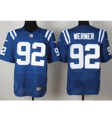 Nike Indianapolis Colts 92 Bjoern Werner Blue Elite NFL Jersey