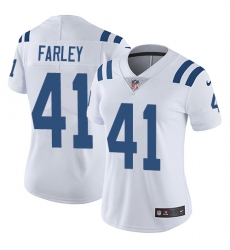 Nike Colts #41 Matthias Farley White Womens Stitched NFL Vapor Untouchable Limited Jersey