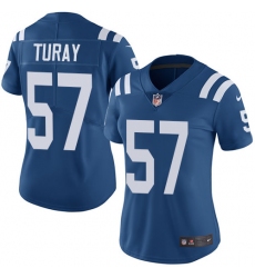 Nike Colts #57 Kemoko Turay Royal Blue Team Color Womens Stitched NFL Vapor Untouchable Limited Jersey