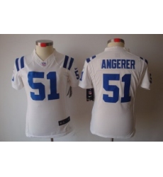 Women Nike Indianapolis Colts 51# Pat Angerer White[Women's NIKE LIMITED Jersey]