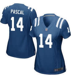 Women Zach Pascal Game Home Jersey 14 Football Indianapolis Colts Royal Blue