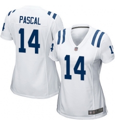 Women Zach Pascal Game Road Jersey 14 Football Indianapolis Colts White