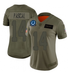 Women Zach Pascal Limited Jersey 14 Football Indianapolis Colts Camo 2019 Salut