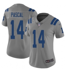 Women Zach Pascal Limited Jersey 14 Football Indianapolis Colts Gray Inverted L