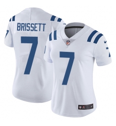 Womens Nike Colts #7 Jacoby Brissett White  Stitched NFL Vapor Untouchable Limited Jersey