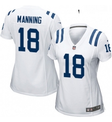 Womens Nike Indianapolis Colts 18 Peyton Manning Game White NFL Jersey