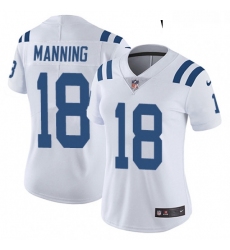 Womens Nike Indianapolis Colts 18 Peyton Manning White Vapor Untouchable Limited Player NFL Jersey
