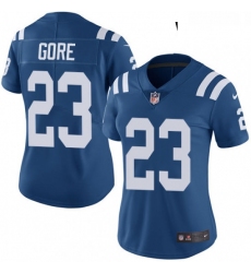 Womens Nike Indianapolis Colts 23 Frank Gore Elite Royal Blue Team Color NFL Jersey