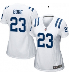 Womens Nike Indianapolis Colts 23 Frank Gore Game White NFL Jersey