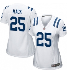 Womens Nike Indianapolis Colts 25 Marlon Mack Game White NFL Jersey
