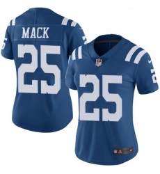 Womens Nike Indianapolis Colts 25 Marlon Mack Limited Royal Blue Rush Vapor Untouchable NFL Jersey