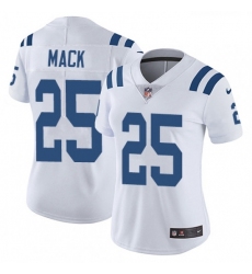 Womens Nike Indianapolis Colts 25 Marlon Mack White Vapor Untouchable Limited Player NFL Jersey