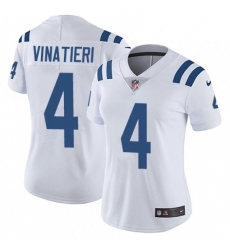 Womens Nike Indianapolis Colts 4 Adam Vinatieri Elite White NFL Jersey