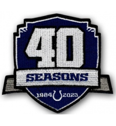 NFL Colts 40 Anniversary Jersey Patch Biaog