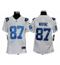 Nike Youth NFL Indianapolis Colts #87 Reggie Wayne White Jerseys