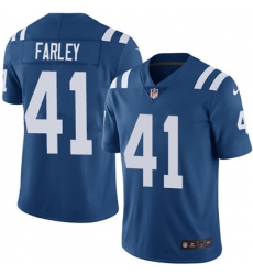 Youth Nike Colts #41 Matthias Farley Royal Blue Team Color Stitched NFL Vapor Untouchable Limited Jersey