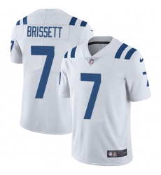 Youth Nike Colts #7 Jacoby Brissett White Stitched NFL Vapor Untouchable Limited Jersey