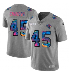 Jacksonville Jaguars 45 K 27Lavon Chaisson Men Nike Multi Color 2020 NFL Crucial Catch NFL Jersey Greyheather