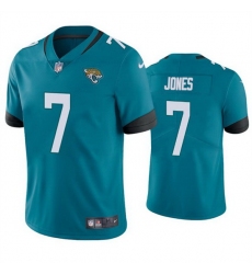 Men Jacksonville Jaguars 7 Zay Jones Teal Vapor Untouchable Limited Stitched jersey