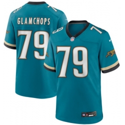 Men Jacksonville Jaguars GLAMCHOPS #79 Team Stitched Vapor Limited Jersey