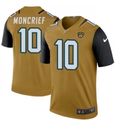 Men Nike Donte Moncrief Jacksonville Jaguars Legend Gold Color Rush Bold Jersey