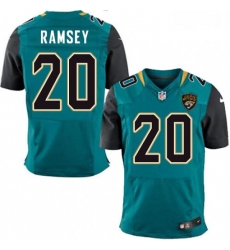 Men Nike Jacksonville Jaguars 20 Jalen Ramsey Teal Green Team Color Vapor Untouchable Elite Player NFL Jersey