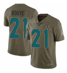 Men Nike Jacksonville Jaguars 21 AJ Bouye Limited Olive 2017 Salute to Service NFL Jersey