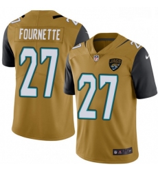 Men Nike Jacksonville Jaguars 27 Leonard Fournette Limited Gold Rush Vapor Untouchable NFL Jersey