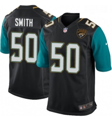 Men Nike Jacksonville Jaguars 50 Telvin Smith Game Black Alternate NFL Jersey