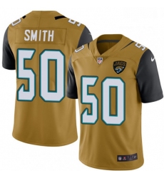 Men Nike Jacksonville Jaguars 50 Telvin Smith Limited Gold Rush Vapor Untouchable NFL Jersey