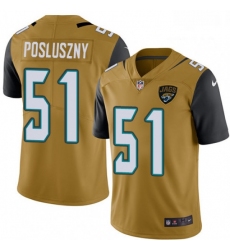 Men Nike Jacksonville Jaguars 51 Paul Posluszny Limited Gold Rush Vapor Untouchable NFL Jersey