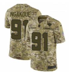Men Nike Jacksonville Jaguars 91 Yannick Ngakoue Limited Camo 2018 Salute to Service NFL Jer