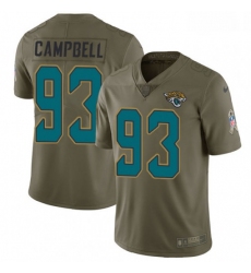 Men Nike Jacksonville Jaguars 93 Calais Campbell Limited Olive 2017 Salute to Service NFL Jersey