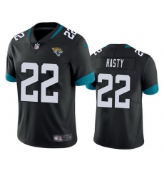Men's Jacksonville Jaguars #22 JaMycal Hasty Black Vapor Untouchable Limited Stitched Jersey