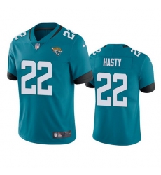 Men's Jacksonville Jaguars #22 JaMycal Hasty Teal Vapor Untouchable Limited Stitched Jersey