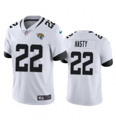 Men's Jacksonville Jaguars #22 JaMycal Hasty White Vapor Untouchable Limited Stitched Jersey