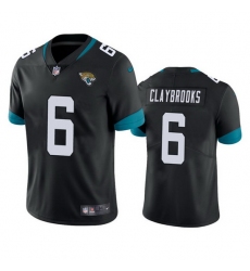 Men's Jacksonville Jaguars #6 Chris Claybrooks Black Vapor Untouchable Limited Stitched Jersey