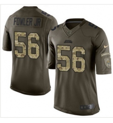 Nike Jacksonville Jaguars #56 Dante Fowler Jr Green Men 27s Stitched NFL Limited Salute to Service Jersey