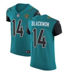 Nike Jaguars #14 Justin Blackmon Teal Green Team Color Mens Stitched NFL Vapor Untouchable Elite Jersey