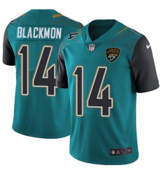 Nike Jaguars #14 Justin Blackmon Teal Green Team Color Mens Stitched NFL Vapor Untouchable Limited Jersey
