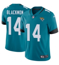 Nike Jaguars #14 Justin Blackmon Teal Green Team Color Mens Stitched NFL Vapor Untouchable Limited Jersey
