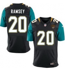 Nike Jaguars #20 Jalen Ramsey Black Alternate Mens Stitched NFL Elite Jersey