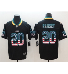 Nike Jaguars #20 Jalen Ramsey Black USA Flag Fashion Color Rush Limited Jersey