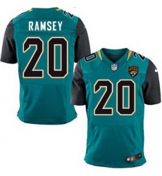 Nike Jaguars #20 Jalen Ramsey Teal Green Team Color Mens Stitched NFL Elite Jersey