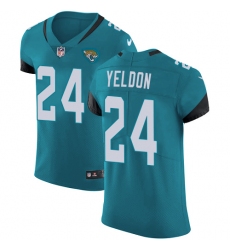 Nike Jaguars #24 T J  Yeldon Teal Green Alternate Men Stitched NFL Vapor Untouchable Elite Jersey