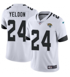 Nike Jaguars #24 T J Yeldon White Mens Stitched NFL Vapor Untouchable Limited Jersey