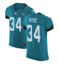 Nike Jaguars #34 Carlos Hyde Teal Green Alternate Men Stitched NFL Vapor Untouchable Elite Jersey
