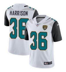 Nike Jaguars #36 Ronnie Harrison White Mens Stitched NFL Vapor Untouchable Limited Jersey