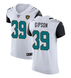 Nike Jaguars #39 Tashaun Gipson White Mens Stitched NFL Vapor Untouchable Elite Jersey