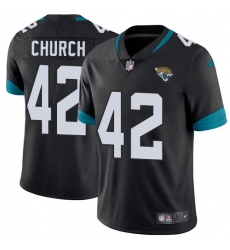 Nike Jaguars #42 Barry Church Black Team Color Men Stitched NFL Vapor Untouchable Limited Jersey